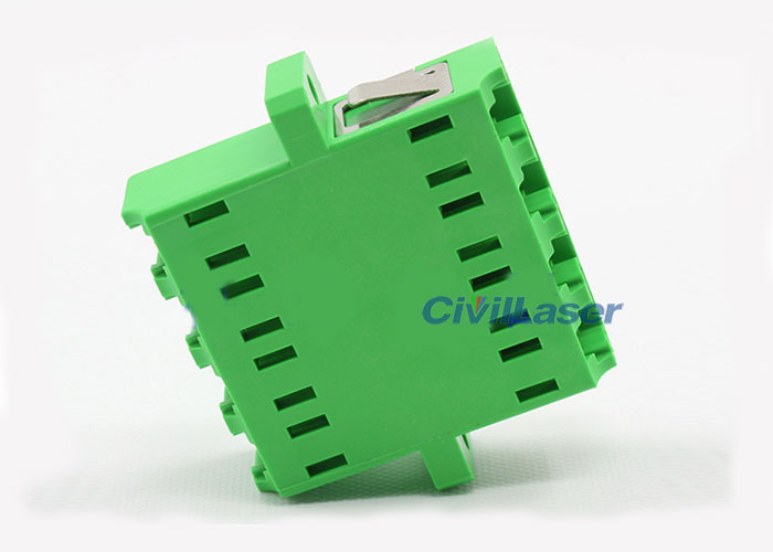 LC Integrated Type Singal Mode Four Core 녹색 Plastic Fiber Optic Adapter
